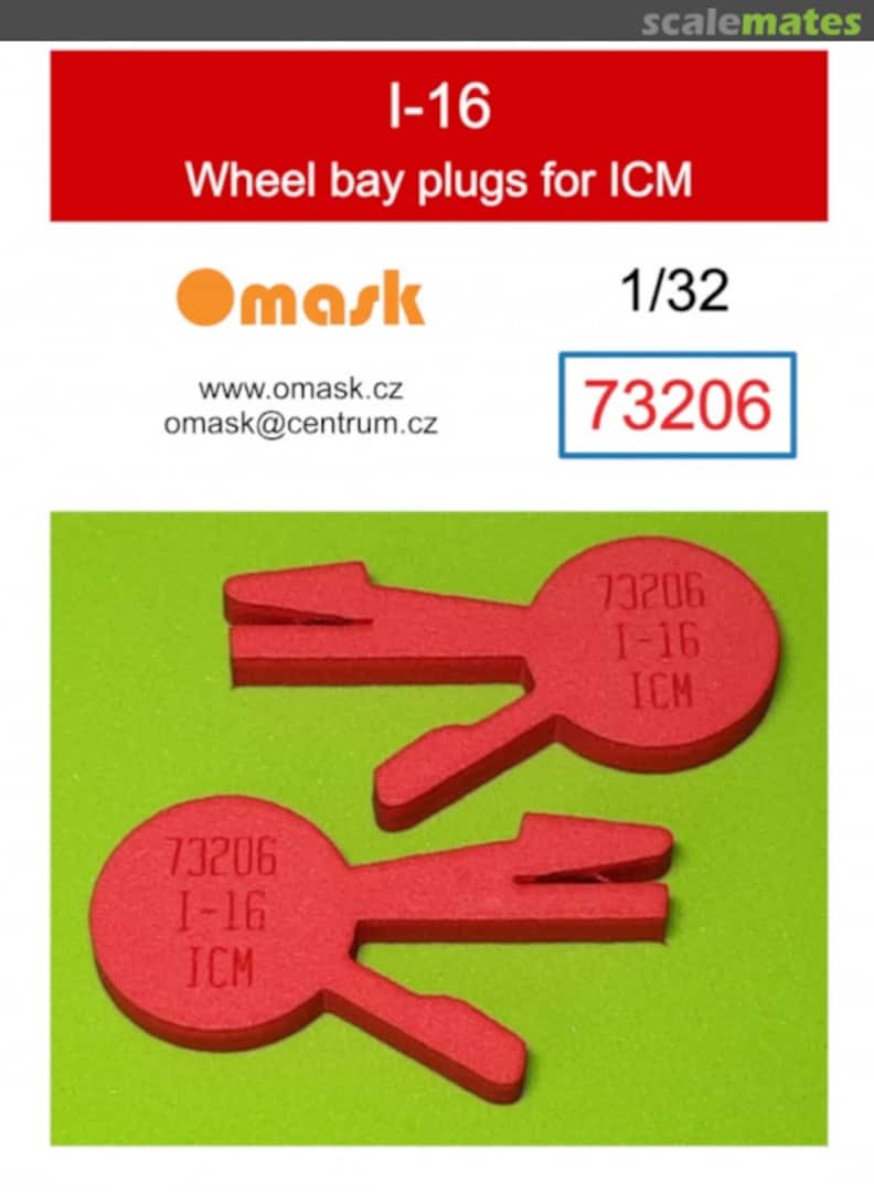 Boxart I-16 wheel bay plugs (for ICM) 73206 Omask