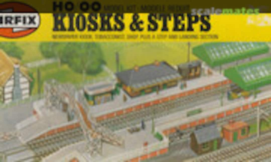 1:76 Kiosks &amp; Steps (Airfix 03602-9)