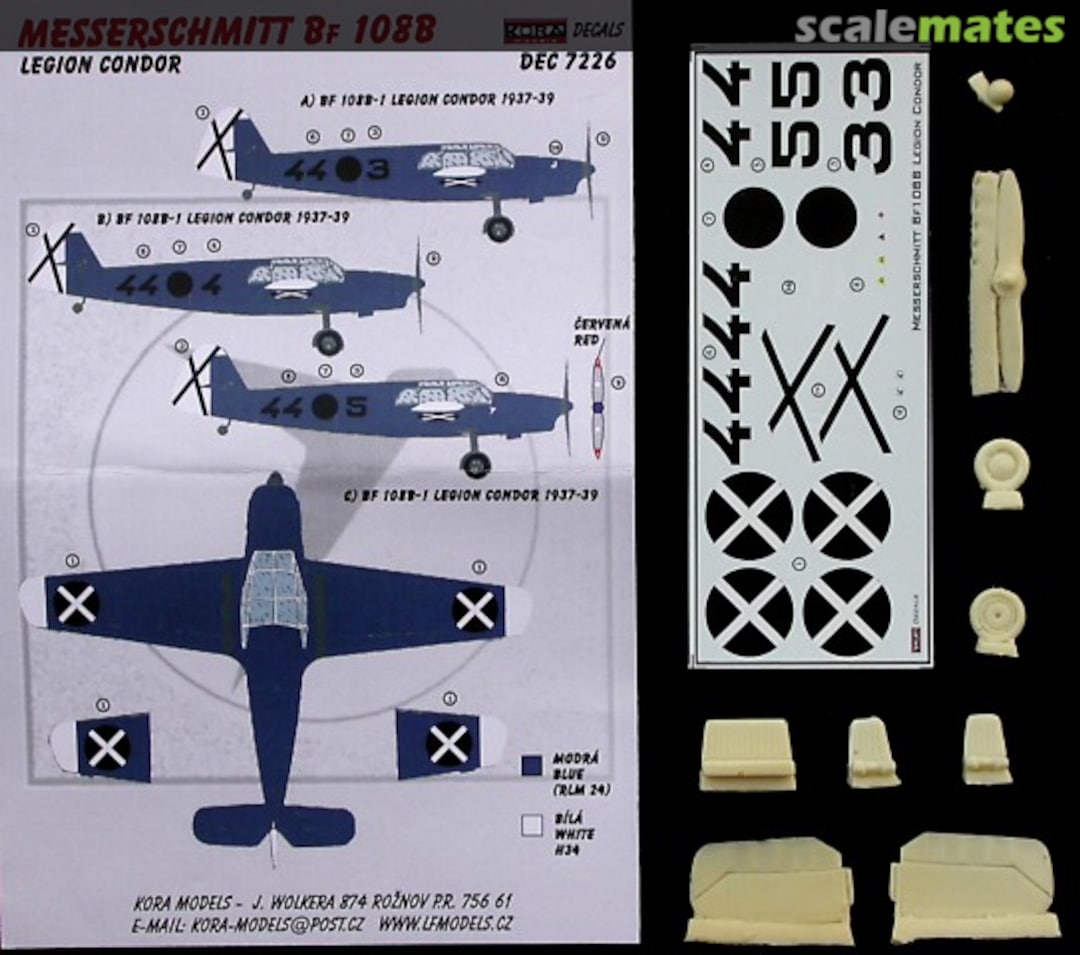 Boxart Messerschmitt Bf 108 B DEC7226 Kora Models