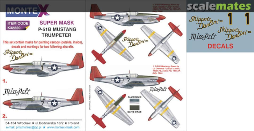 Boxart P-51B Mustang K32220 Montex