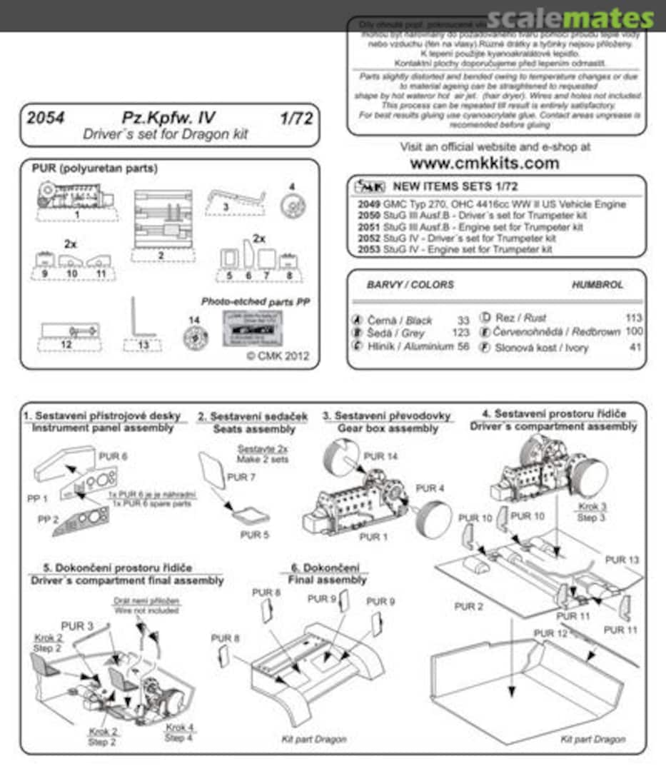 Boxart Pz.Kpfw. IV Driver's set - Dragon - 2054 CMK