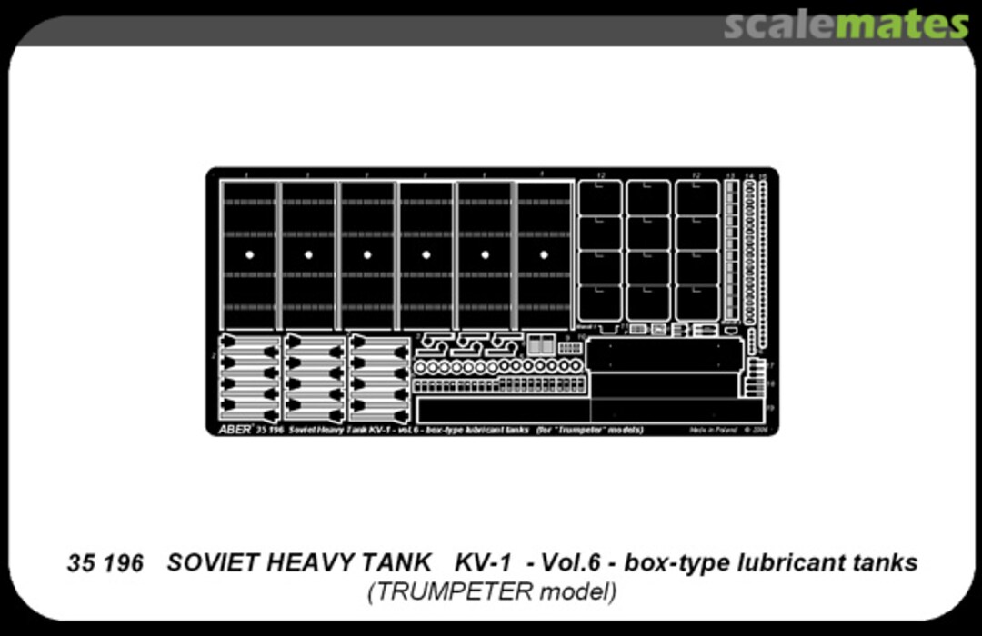 Boxart Soviet Heavy Tank - KV-1 - Vol. 6 - Box-Type Lubricant Tanks 35196 Aber