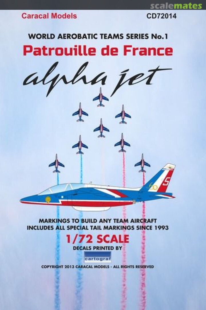 Boxart Patrouille de France Alpha Jet CD72014 Caracal Models