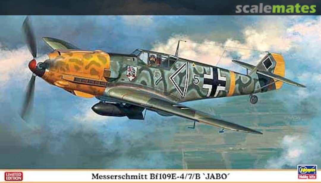 Boxart Messerschmitt Bf109E-4/7/B `Jabo´ 07316 Hasegawa