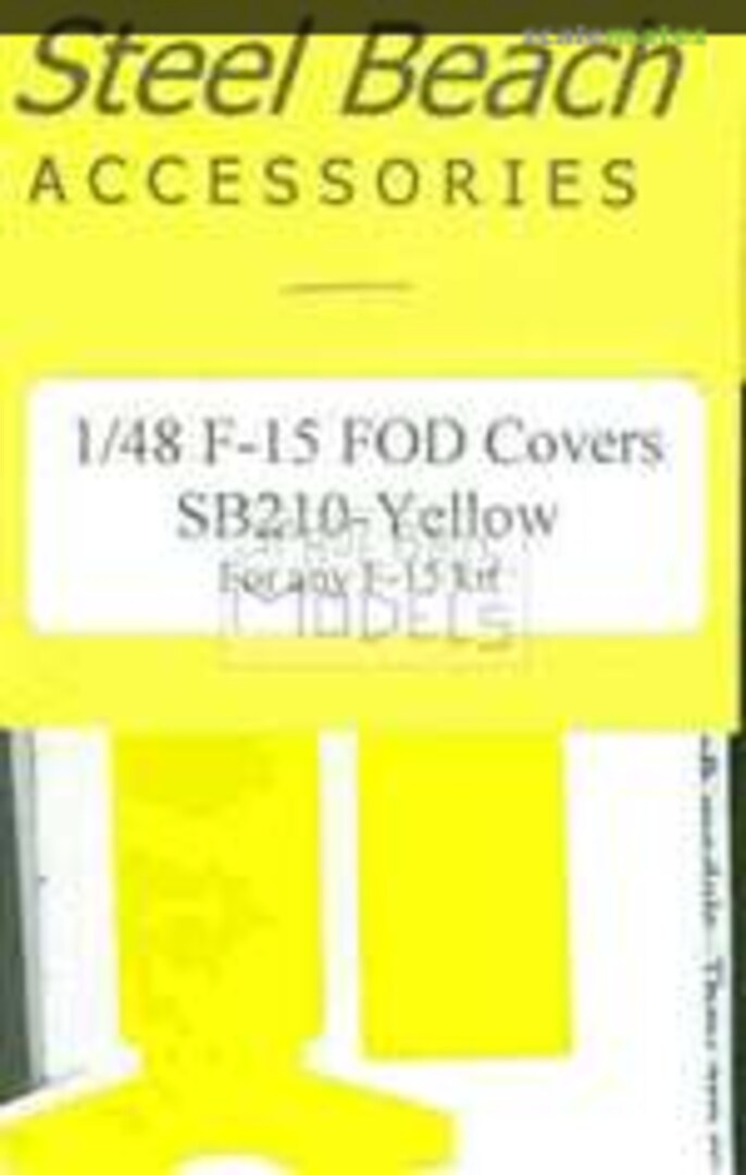 Boxart F-15 Eagle Yellow FOD Covers 49010 Steel Beach