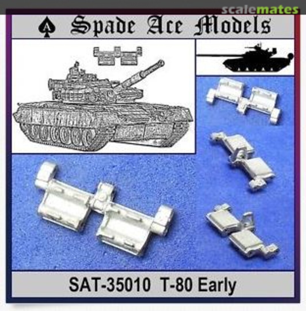 Boxart Metal Track Russian T-80 Early Type SAT-35010 Spade Ace Models