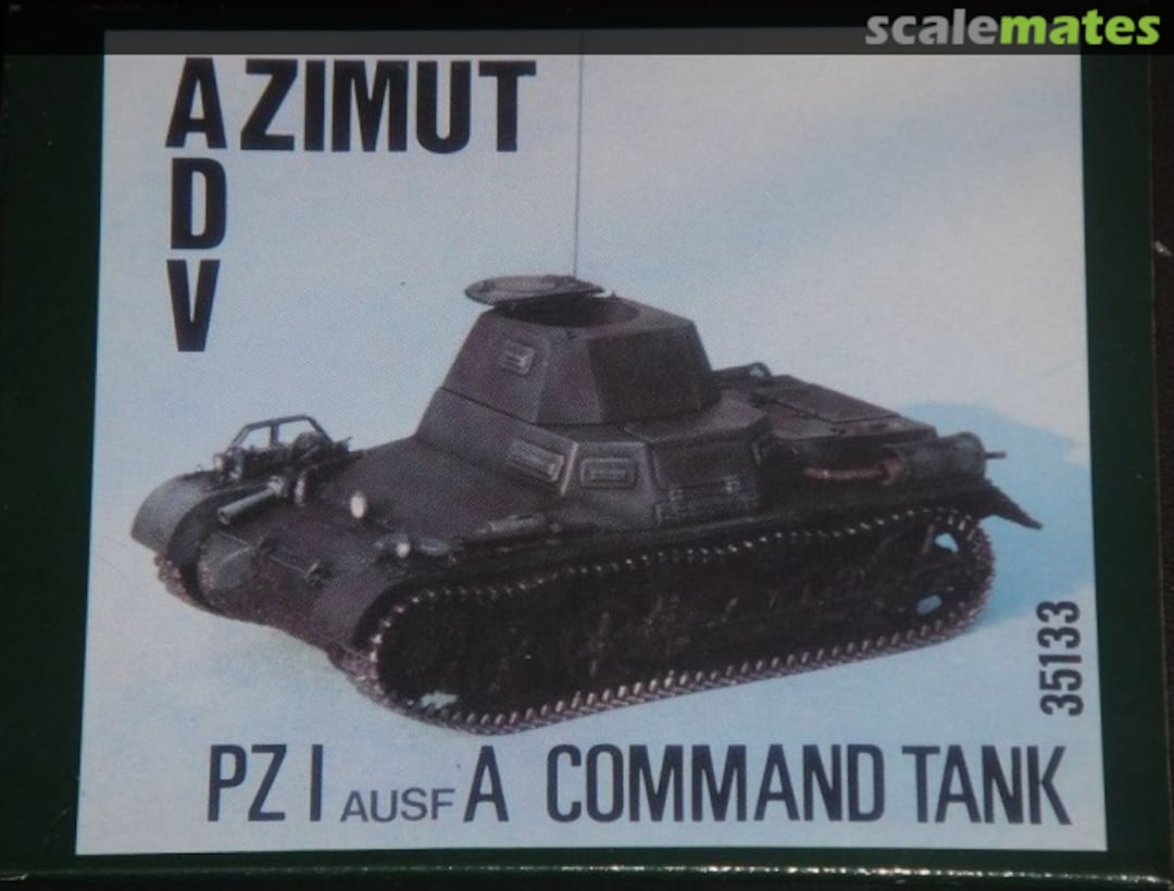 Boxart Panzer I Ausf A command tank 35133 ADV Azimut