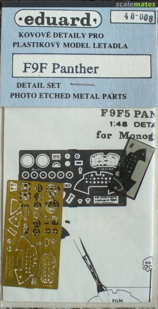 Boxart F9F Panther - PE Detail Set 48008 Eduard