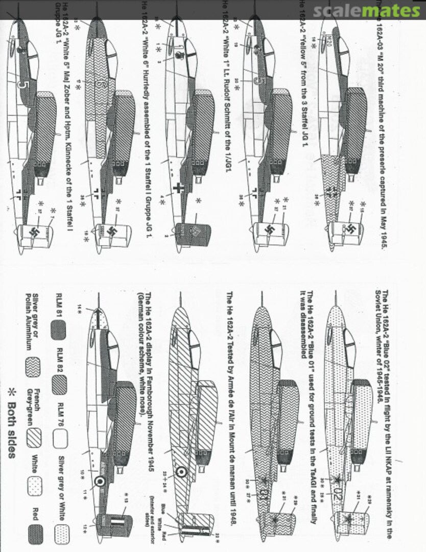 Boxart Heinkel He-162A-2 "Volksjager" 72028 Condor Decals