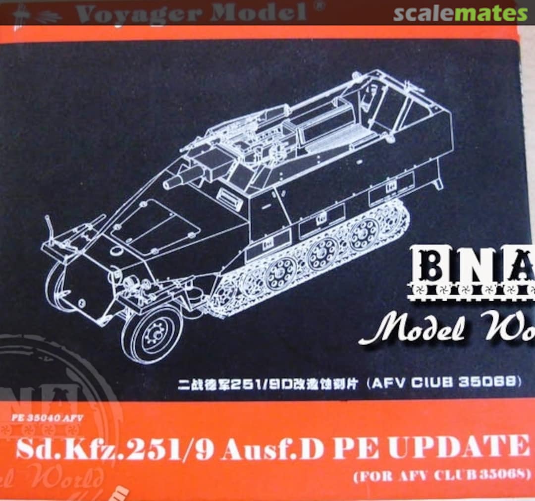 Boxart Sd.Kfz. 251/9 Ausf. D PE Update PE35040 Voyager Model