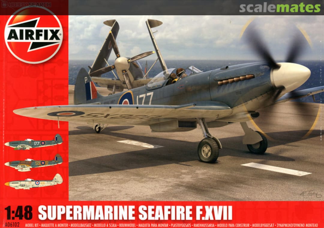 Boxart Supermarine Seafire F.XVII A06102 Airfix