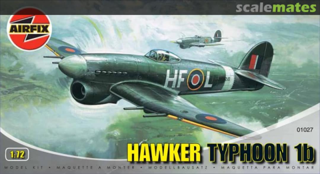 Boxart Hawker Typhoon 1b 01027 Airfix