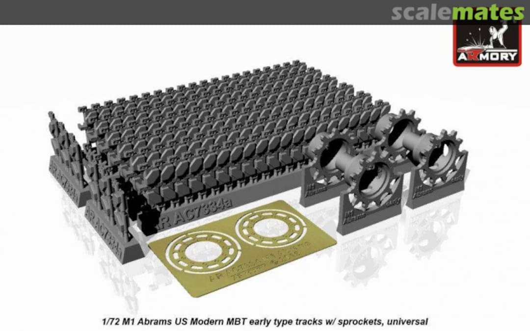 Boxart M1 Abrams series early type tracks, w/ drive wheels AC7334A Armory