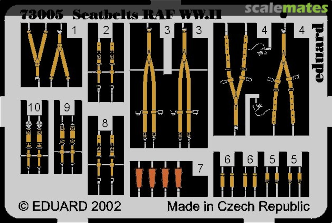 Boxart Seatbelts RAF WWII 73005 Eduard