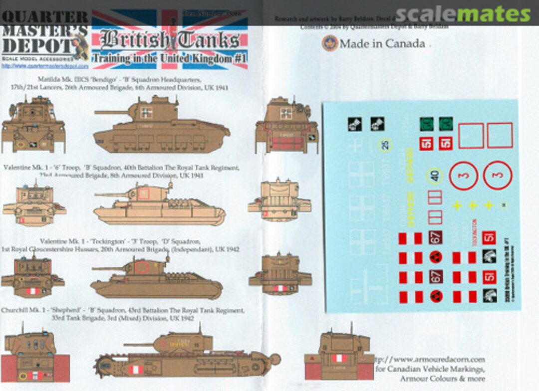 Contents British Tanks - Training in the United Kingdom #1 35088 Quartermaster's Depot