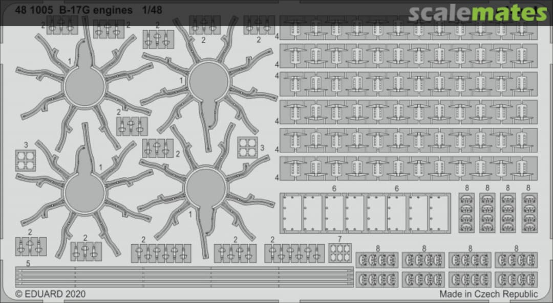 Boxart B-17G engines 481005 Eduard