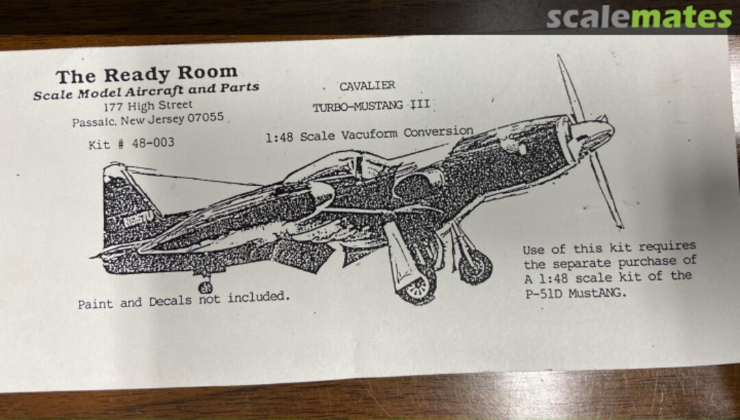 Boxart Cavalier Turbo Mustang III 48-003 The Ready Room