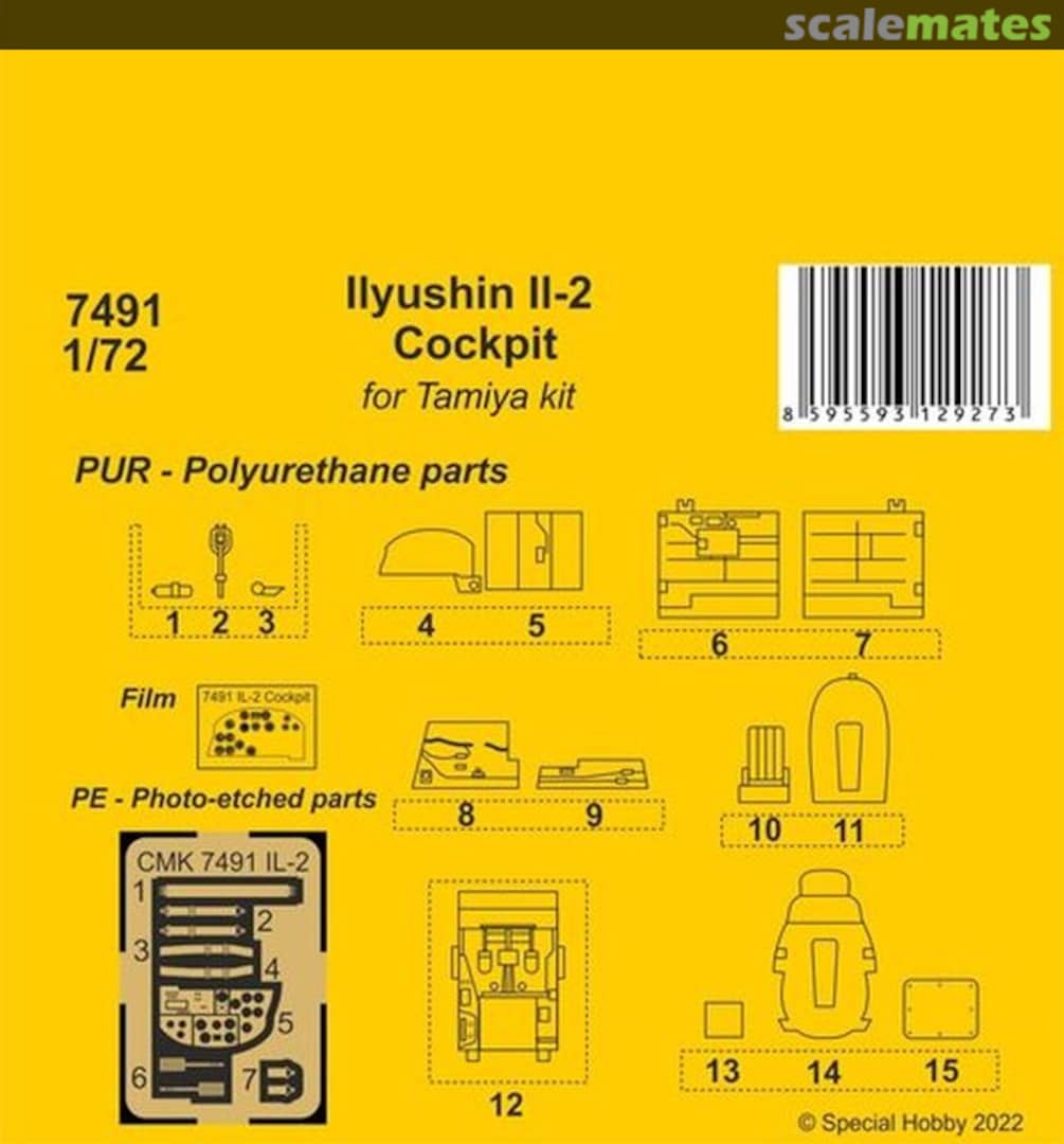 Boxart Ilyushin Il-2 Cockpit 7491 CMK