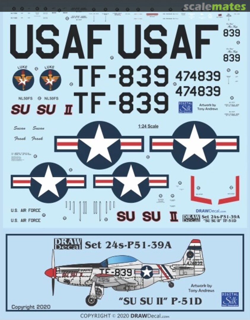 Boxart “Su Su II” TF-51D 24-P51-39A Draw Decal