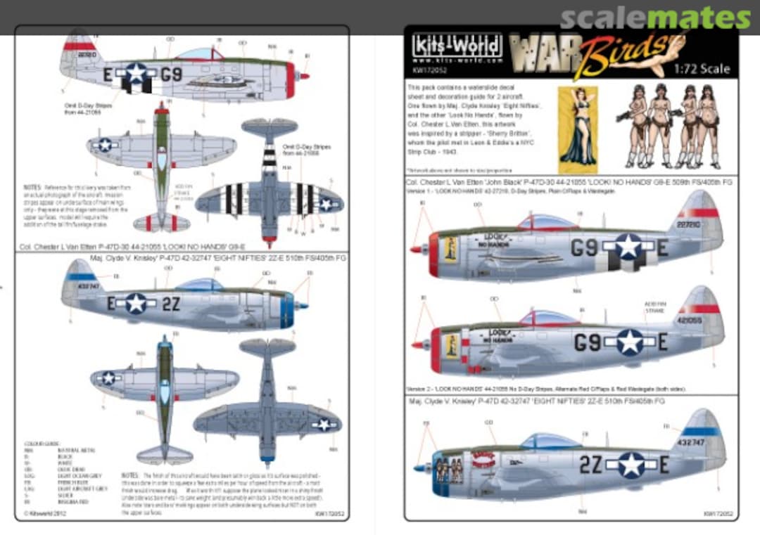 Boxart P-47 Thunderbolts KW172052 Kits-World