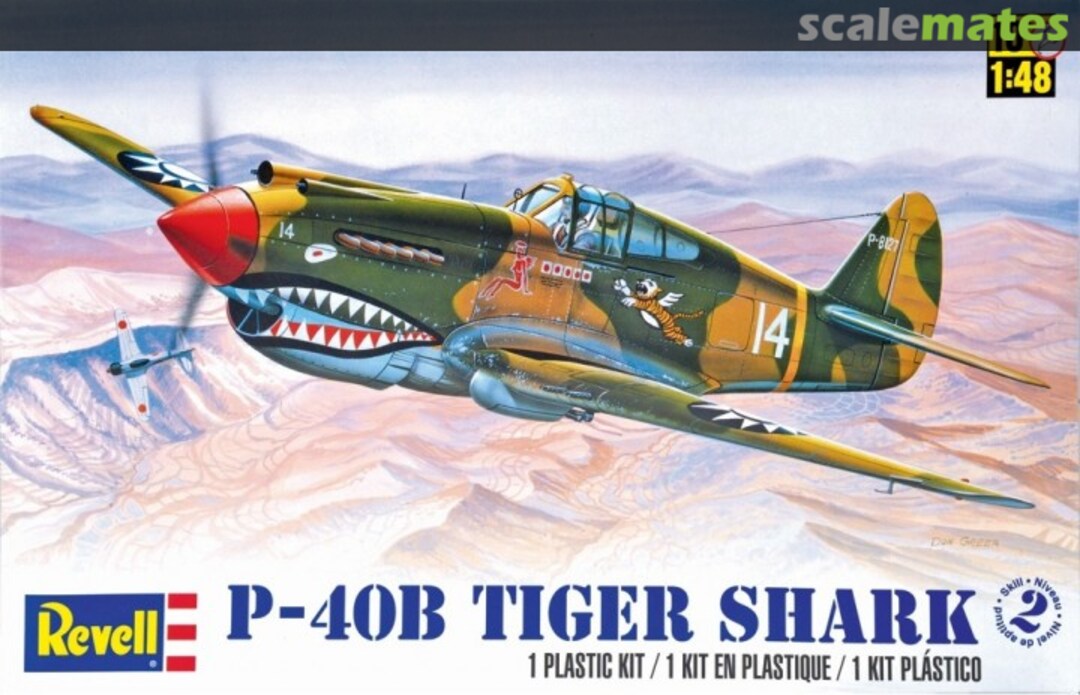 Boxart P-40B Tiger Shark 85-5209 Revell