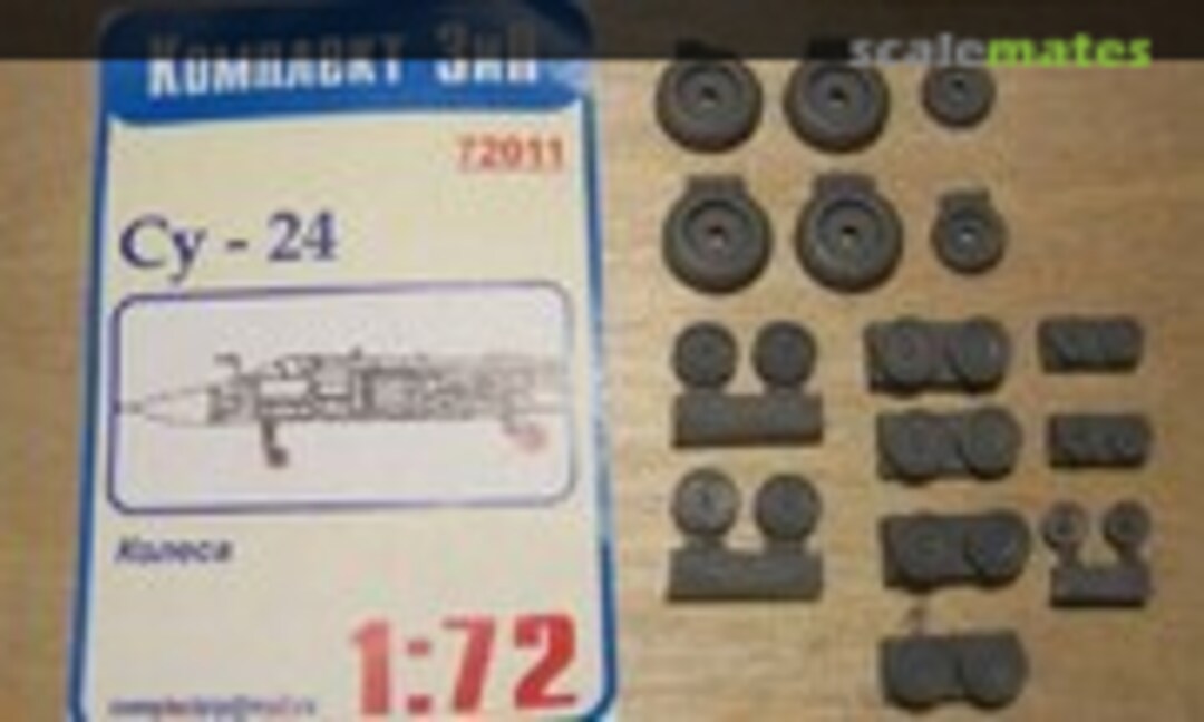 1:72 Wheels for Su-24 (Komplekt Zip 72011)