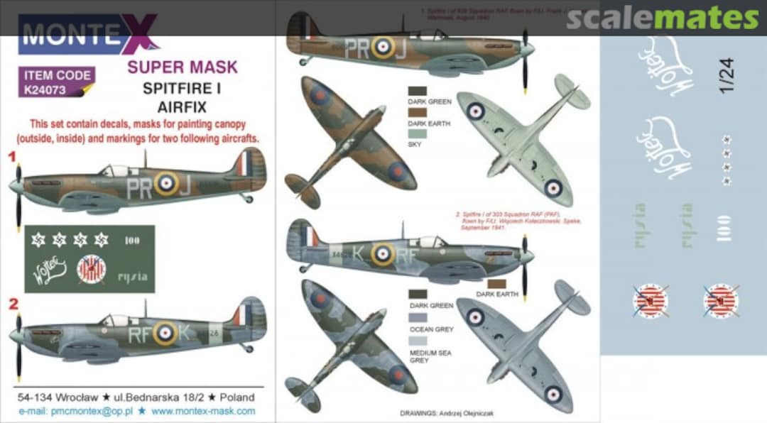 Boxart Spitfire Mk I K24073 Montex