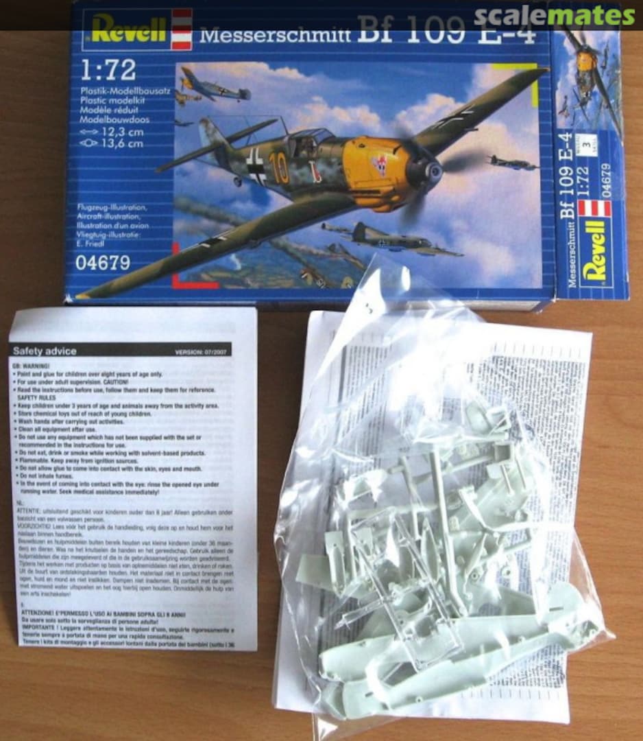 Contents Messerschmitt Bf 109E-4 04679 Revell