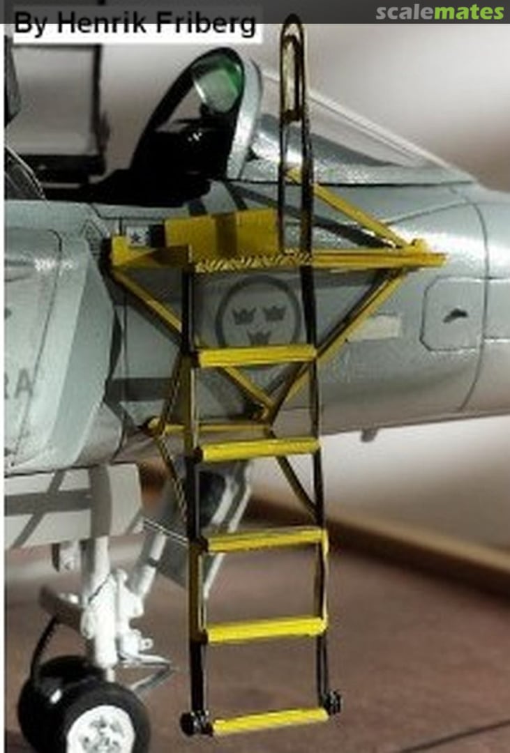 Boxart SAAB JAS39 Gripen Boarding Ladder Pre-painted (for Italeri 1- & 2-seater) MMP4806 Maestro Models