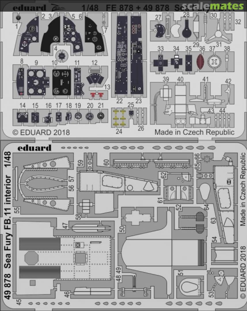 Boxart Hawker Sea Fury FB.11 - PE Interior 49878 Eduard