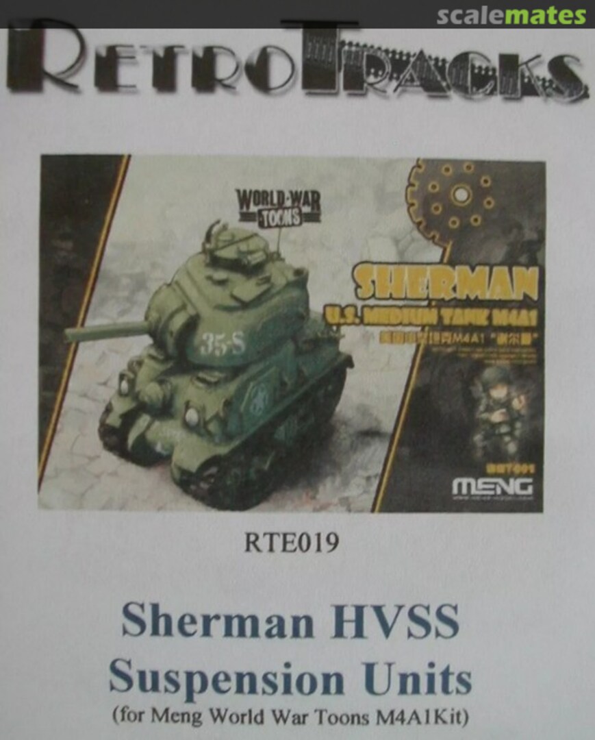 Boxart Sherman HVSS Suspension Units RTE019 RetroTracks