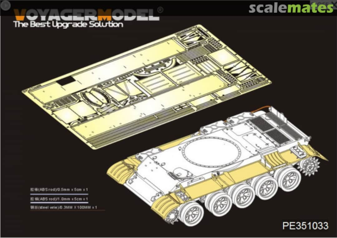 Boxart PLA Type59 Main Battle Tank Fenders PE351033 Voyager Model