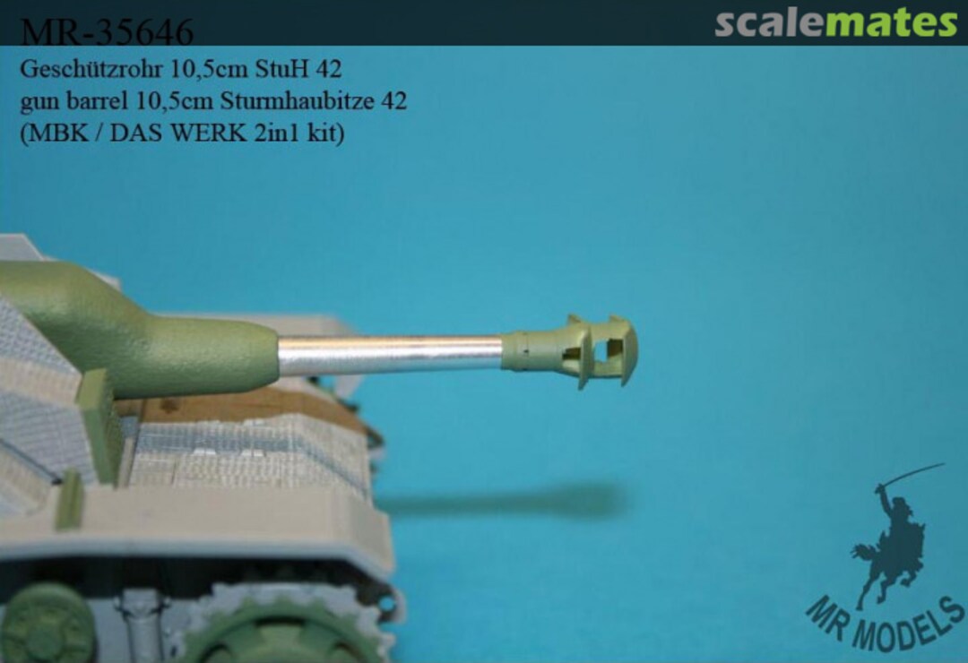 Boxart gun barrel 10,5cm Sturmhaubitze 42 MR-35646 MR Modellbau