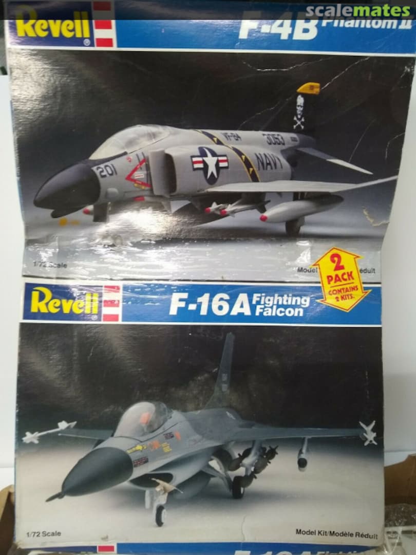 Boxart F-4B Phantom II & F-16A Fighting Falcon 8908 Revell