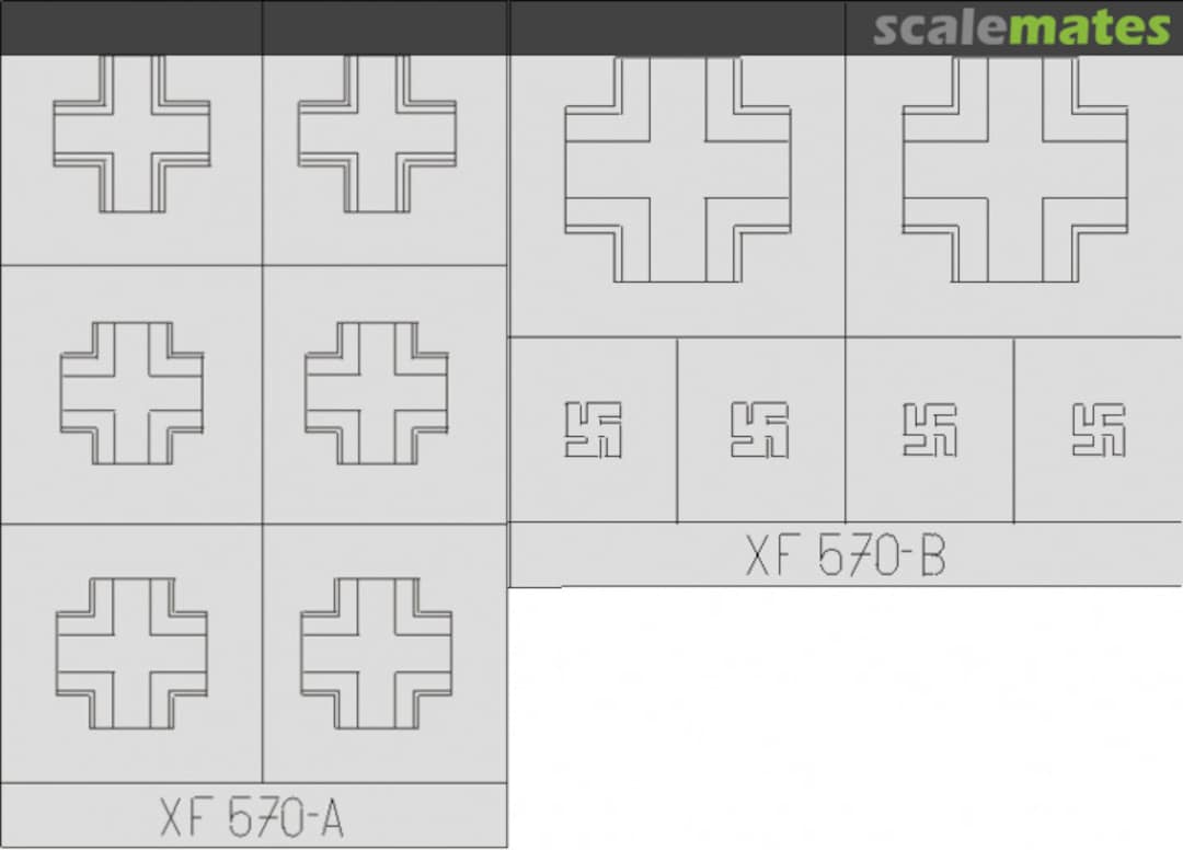 Boxart Bf 109E/ F National Insignia XF570 Eduard