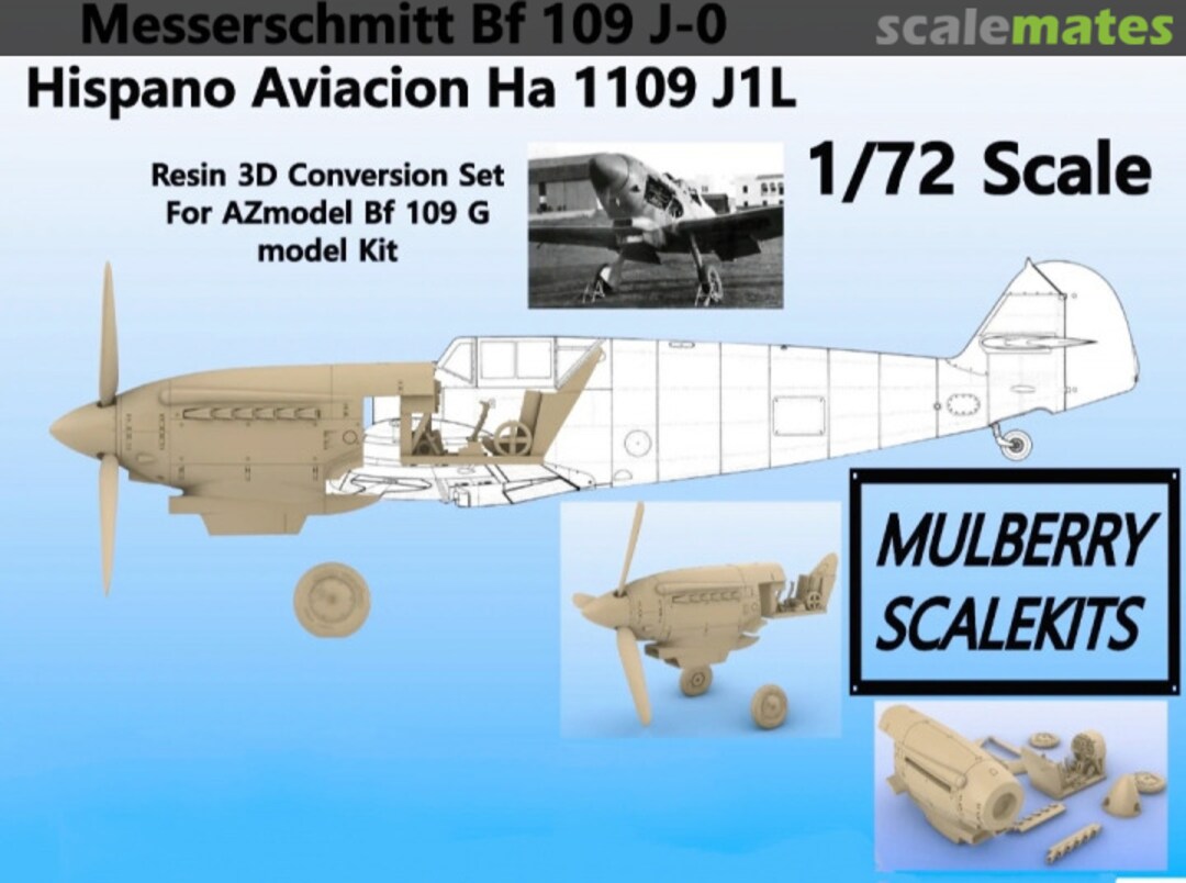 Boxart Messerschmitt Bf 109 J-0 Hispano Aviación Ha 1109 J1L  Mulberry Scalekits