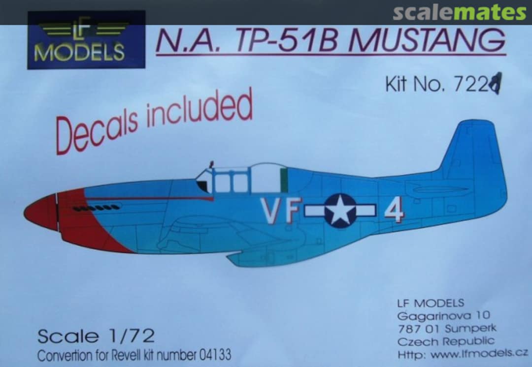 Boxart N.A. TP-51B Mustang 7221 LF Models