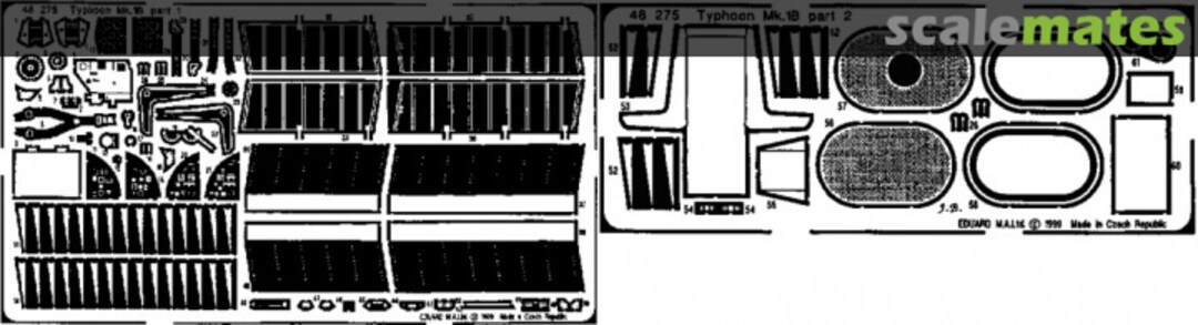 Boxart Typhoon Mk. Ib Door Canopy 48275 Eduard