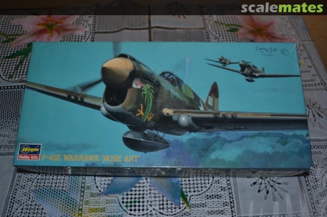 Boxart P-40E Warhawk 'Nose Art' 02561 Hasegawa