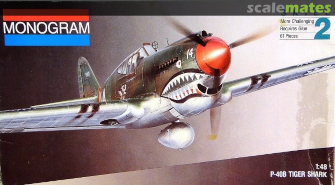 Boxart P-40B Tiger Shark 5209 Monogram