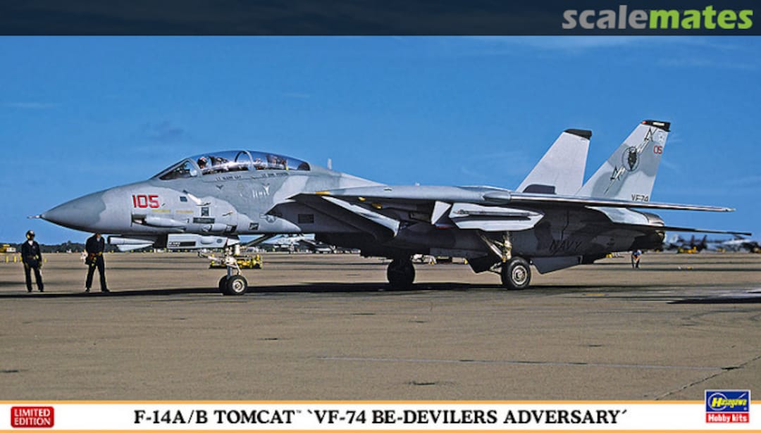 Boxart F-14A/B Tomcat `VF-74 Be-Devilers Adversary´ 02152 Hasegawa