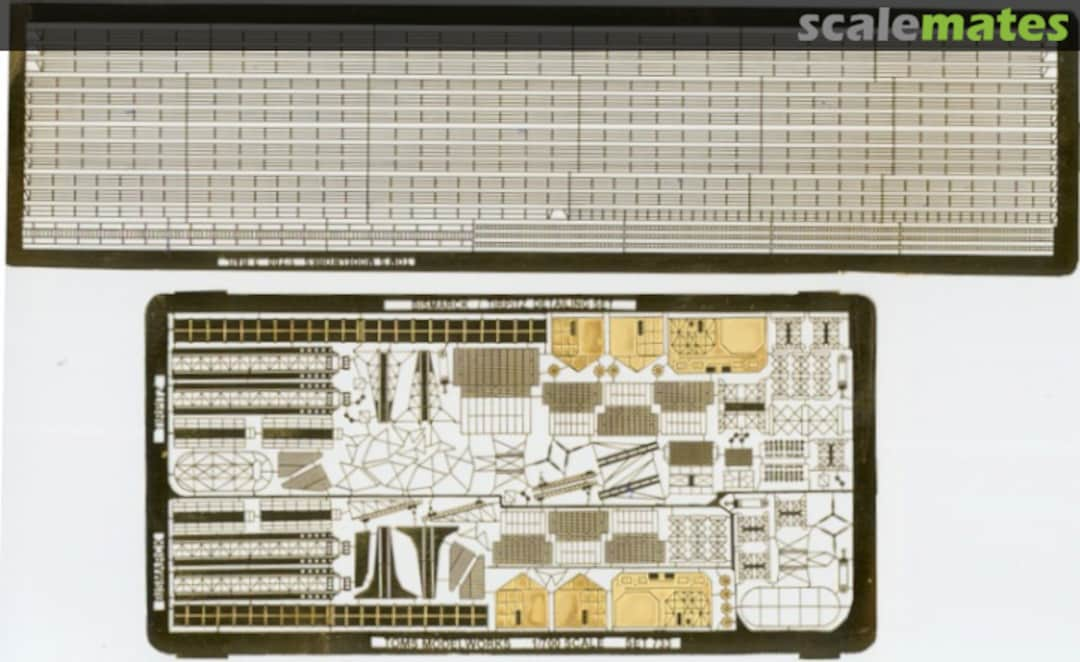 Boxart German Battleship Bismarck/Tirpitz Detail-up set (2 Photo-Etched sheets) 733 Tom's Modelworks