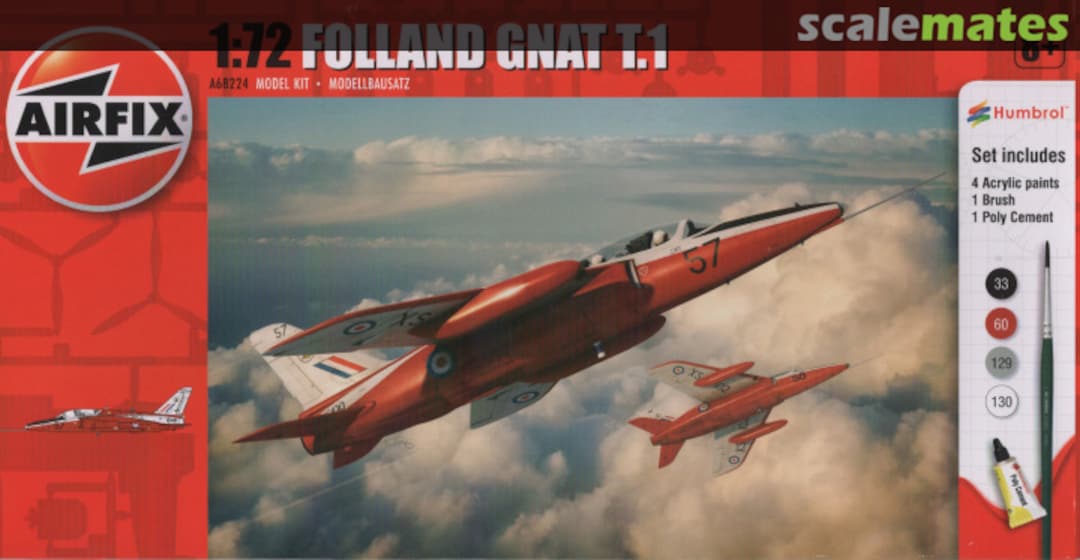 Boxart Folland Gnat T1 A68224 Airfix