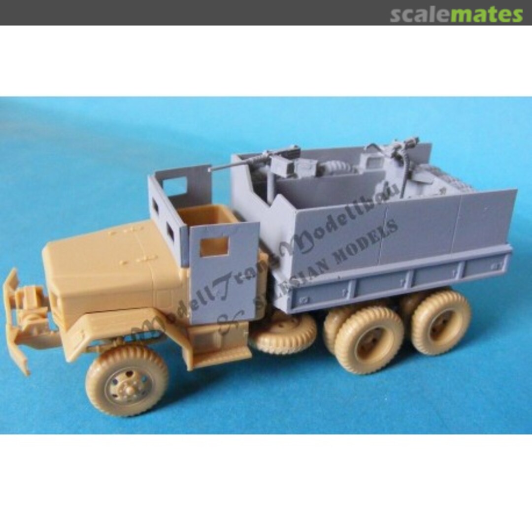 Boxart M35 gun truck MT72144 Modell Trans Modellbau