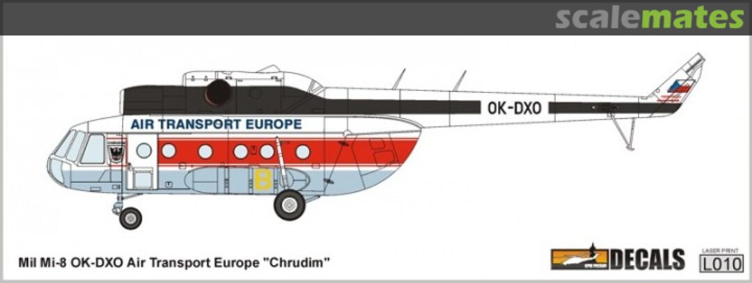 Boxart Mil Mi-8 OK-DXO Air Transport Europe "Chrudim" L010 KPM Prešov