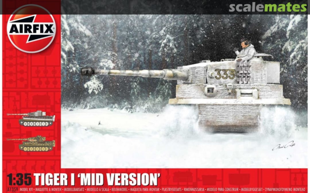 Boxart Tiger I 'Mid Version' A1359 Airfix