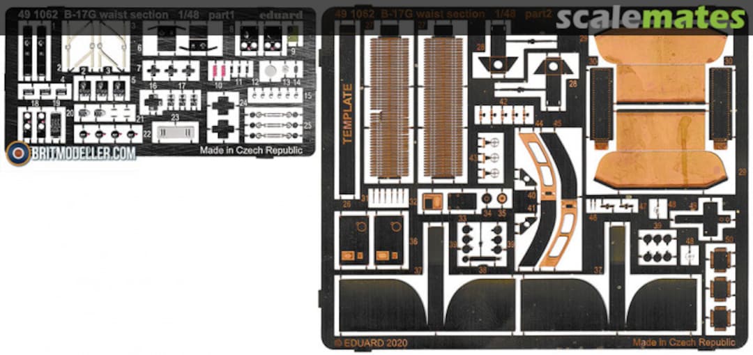 Boxart B-17G waist section 491062 Eduard