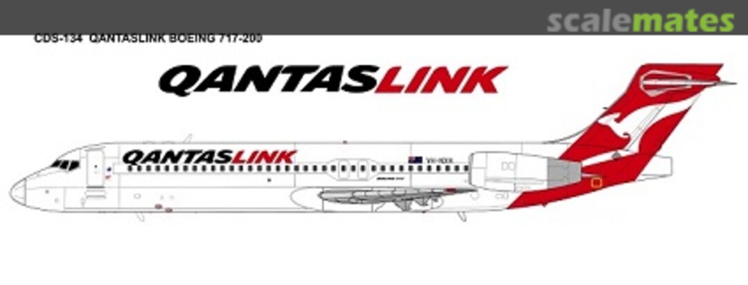 Boxart QANTAS Link, Boeing 717, 1984-2007 Scheme CDS-134 Hawkeye Models