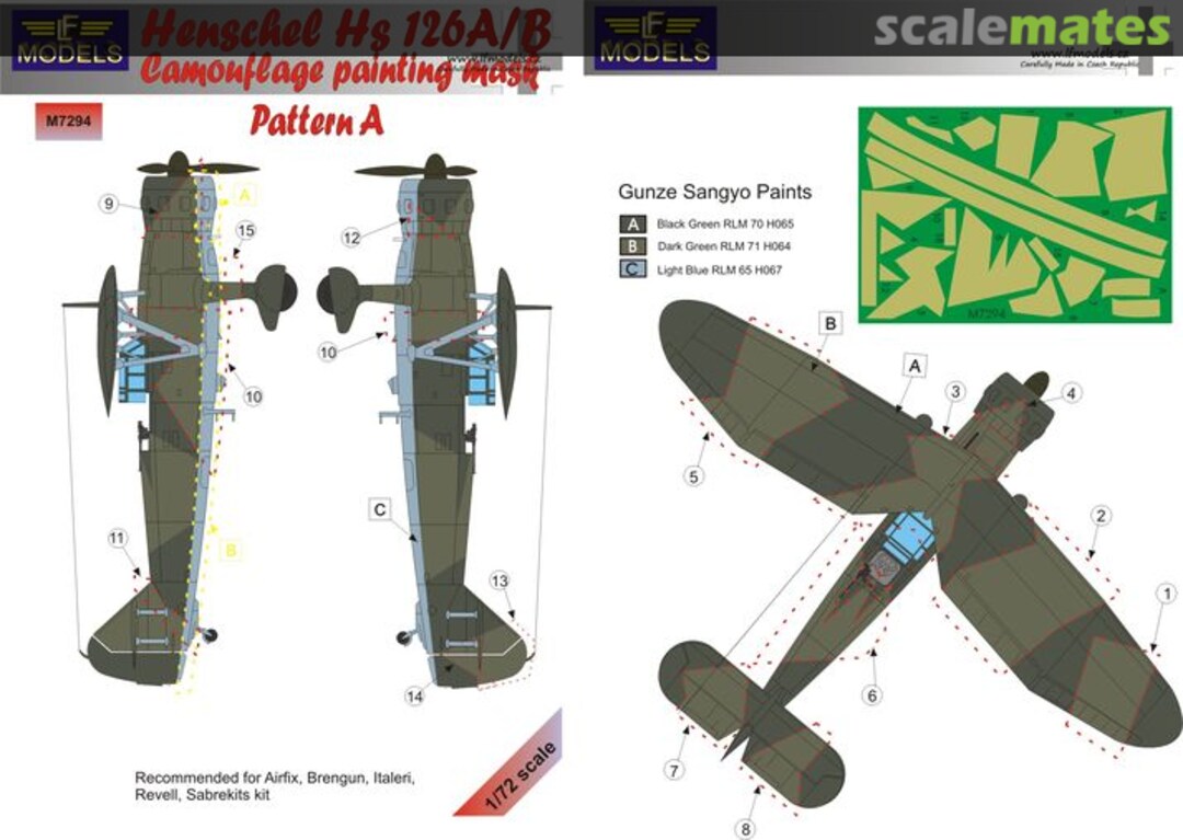 Boxart Henschel Hs 126A/B M7294 LF Models