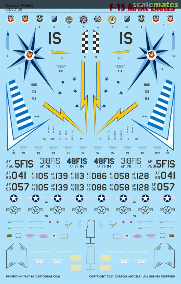 Boxart F-15 ADTAC Eagles CD72126 Caracal Models